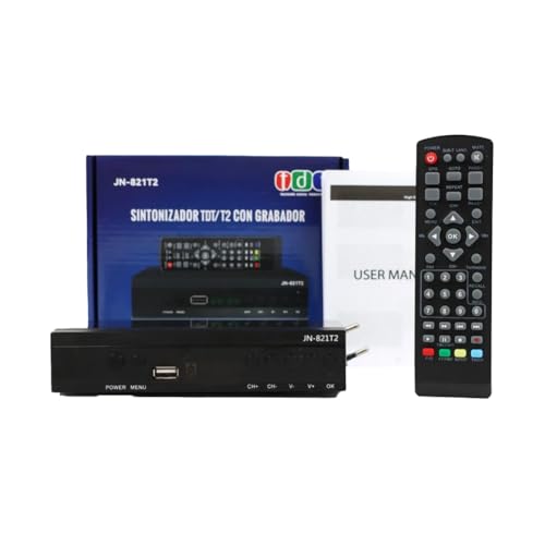 Huudngeje Último DVB T2 Hevc/H265 AC3 Código de 10 bits Decodificador Digital Sintonizador TDT 265 DVB-T2 Caja de TV Digital Enchufe de la UE