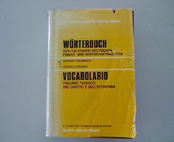Wörterbuch für Recht und Wirtschaft: Deutsch-Italienisch
