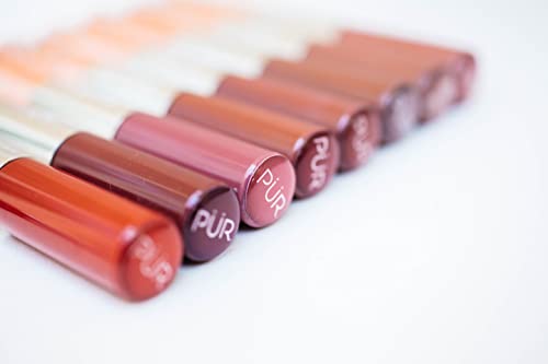 Pür Minerals 4-In-1 Lip Duo - Lip Gloss Matte Lipstick - All Day Lipstick For Long Wear Matte Lip Stain, Liquid Lipstick, & Daily Lip Moisturizing - Cruelty-Free, Vegan Lip Tint - Cream Of The Crop #TOP5