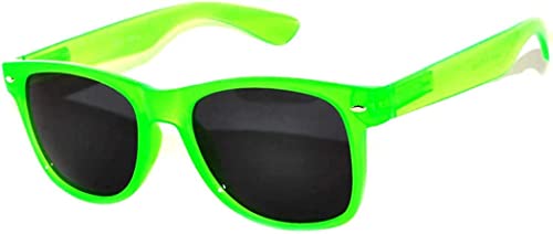 OWL Retro Classic Smoke Lens Vintage Sunglasses Green Frame glow in the dark