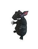 Forum Novelties Rat Giant Plastic 7IN Tall Black Upright Sitting Position