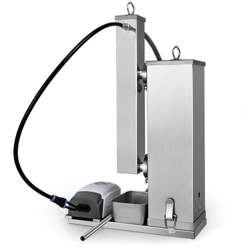 Supllueer Cold Smoke Generator, 16 Hours Continuous Smoke, Stainless Steel Pellet Smoker Tube, Portable Electric Smoke Maker Outdoor Smoker Accessories for Meat Vegetables Cheese