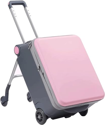 Maleta Viaje El Equipaje De Cabina Puede Sentarse Y Montar, Equipaje De Viaje, Resistencia Al Desgaste Y Absorción De Impactos Prácticas(Pink)