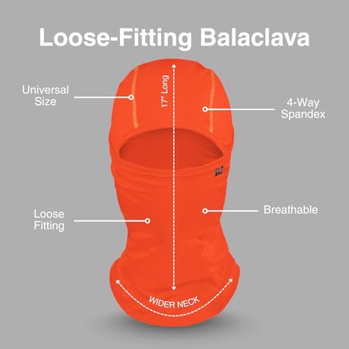 Image of SLEEFS Balaclava Face Mask Men & Women - Loose Fit, Breathable Ski Mask Shiesty for Football, Cycling - All Weather Use