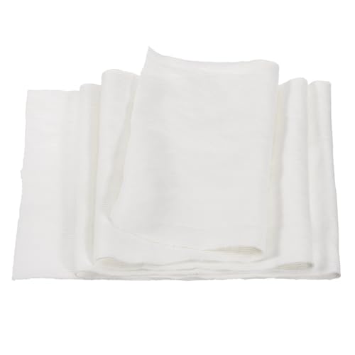 Image of MECCANIXITY 39 inch Elastic Cuffs Ribbed Trims Cotton Fabric Knit Rib Stretch Tape Cuff Sleeve Waistband for Sewing, 6 inch Wide Cream White