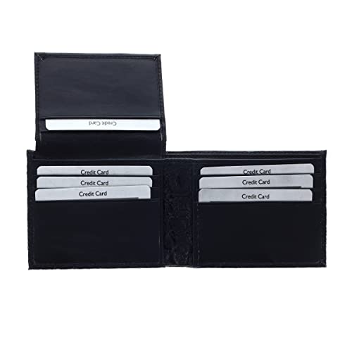 Men's Bifold, Black and Brown, Medium