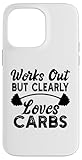 Photo Gallery works out but clearly loves carbs funny motivational gym custodia per iphone 14 pro max Photo Gallery works out but clearly loves carbs funny motivational gym custodia per iphone 14 pro max