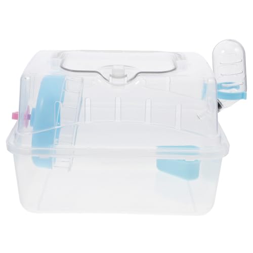 HANABASS ハムスター外付けケージ キット うさぎ おもちゃ 犬ケージ 干し草 マウス モルモットケース 旅行ハムスターキャリア トラベル ラットキャリア プラスチック