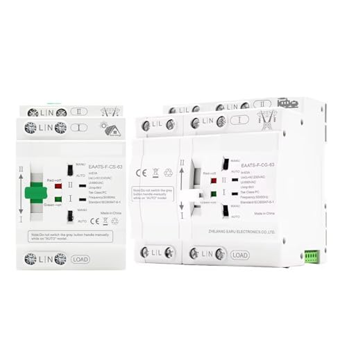 Inverseur de source automatique 2P 63A AC 110V pour rail DIN - 2