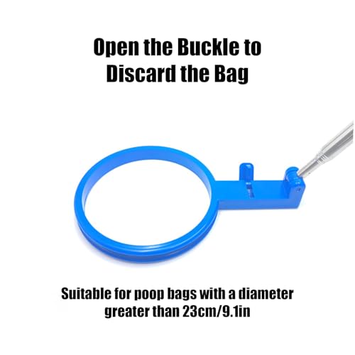 Luieonm Hundekotschaufel | Einfaches Aufnehmen von Hundekot-Fängern – ausziehbarer Griff, faltbarer Picker für Parkspaziergänge, Reisen, Welpen-Abenteuer, Reinigung, bequeme Ausflüge