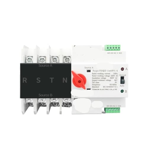 Commutateur de transfert pour PV et maison autonome triphasé 63A