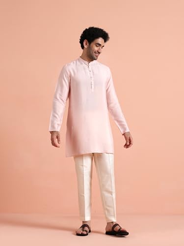Kurta confortable en viscose de polyester rouge taille S - 3