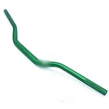 QIULKU Manillar Moto,Manillar Bicicleta Motocicleta Motocross 1 1/8 '28mm manillares Barra Mango Tubos Dirt Bike Off-Road Enduro(Green)