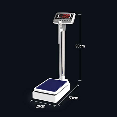 Scala del medico digitale con l'altarme asta, 440 Lb scala di peso medico per la palestra dell'ospedale, analizzatore di composizione corporea di alta precisione, grande esposizione, piattaforma antis