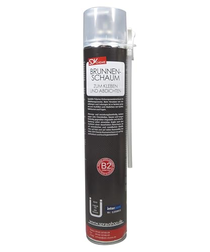 SDV Chemie Brunnenschaum B2 1x 750ml Montageschaum Schachtschaum Dämmschaum Bauschaum