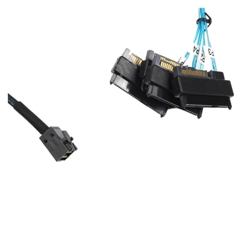 Cable SAS SATA SFF-8643 a 4 SFF-8482 interno 1 m miniatura 3