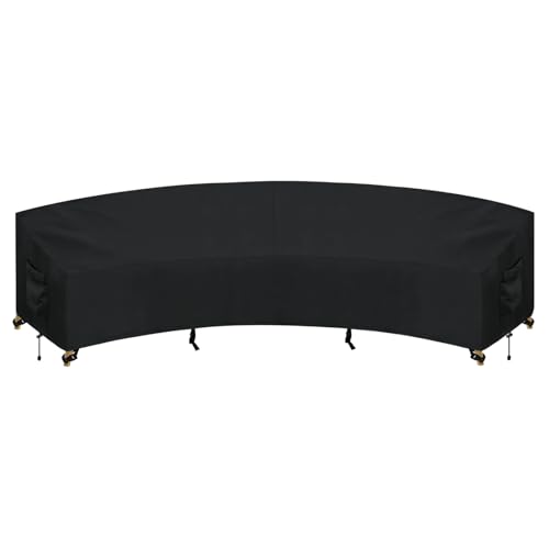 PureFit Outdoor Sectional Cover Waterproof Curved Patio Furniture Covers
