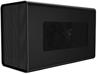 Razer Core X Aluminum External GPU Enclosure (eGPU): Compatible with Windows & MacOS Thunderbolt 3 Laptops, NVIDIA /AMD PCIe Support, 650W PSU, Classic Black