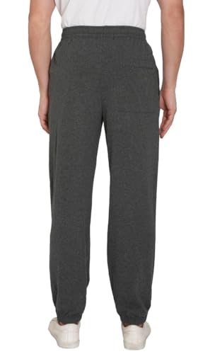 Men's Knit Jogger Sweatpants in Lightweight Cotton Blend Fabric-Pull On Elastic Waist 360degree Full Stretch,Side Seam Pocket3