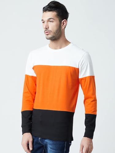 Image of Walter Jackson Cotton Full Sleeves Round Neck Stylish Multicolor T Shirt for Man - Regular fit Trending Designer Tshirt