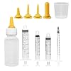 Pet Nursing BottlePuppy Bottles for NursingMiracle NippleKitten Nursing BottleMini Pet Feeding Bottle and Syringes with Nipples for Newborn Rabbits for Feeding Small Animals5pcs