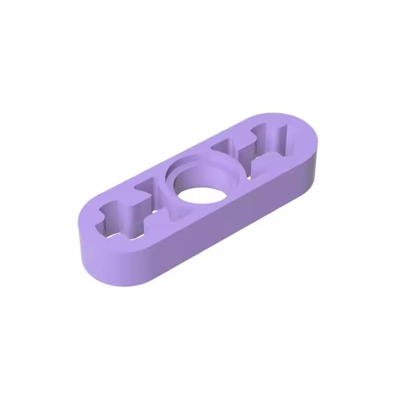 GDS-689 Compatible with LEGO 6632 Technic Beam 1x3 Thin, Lavender, 50 PCS — image 1