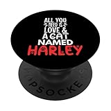 Photo Gallery design harley con nome del gatto - all you need is love! popsockets popgrip intercambiabile Photo Gallery design harley con nome del gatto - all you need is love! popsockets popgrip intercambiabile