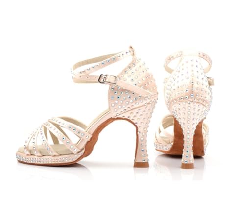 Chaussures jazz femme beige à talons plateforme de 9cm taille 35 - 4
