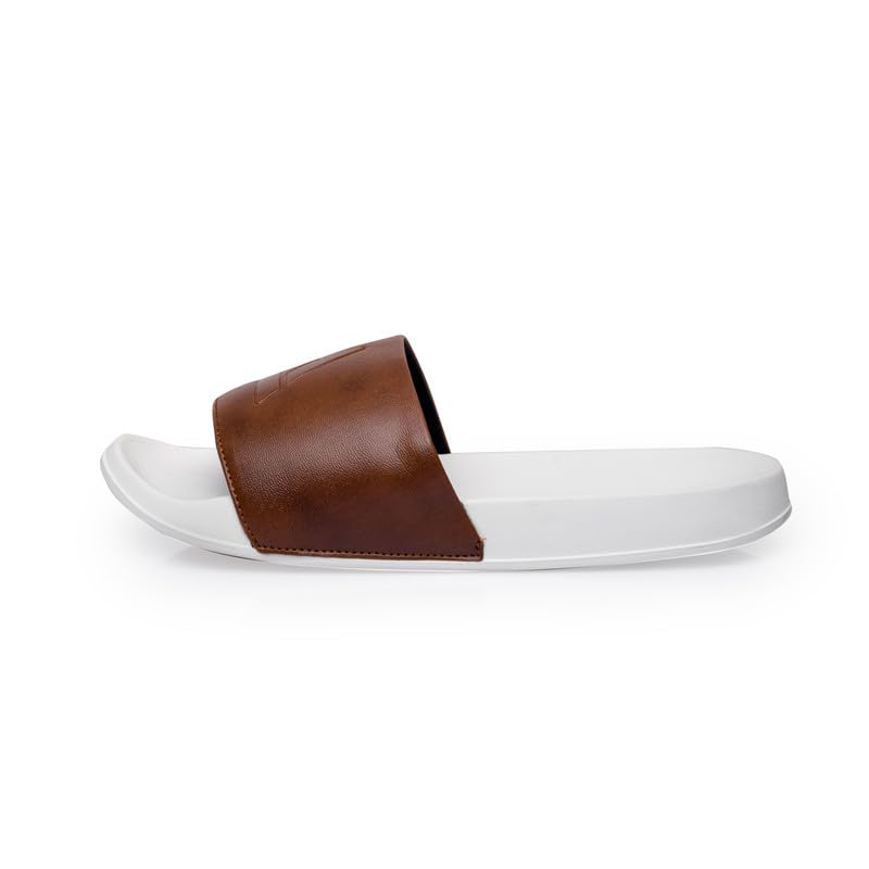 Image of ARVAN Mens Sliders | Lightweight, Anti-Slip & Cushioned Comfort Slides for Casual & Beach Use