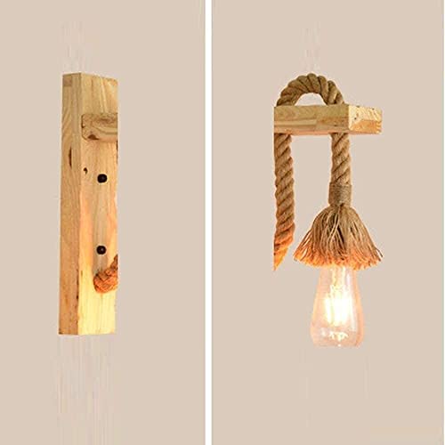 Lámpara de pared industrial de madera para rincones llenos de vida 6