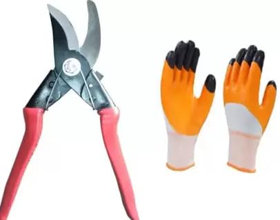 AGT Scissor Heavy Cutter and Hand Gloves Set of 2 - Gardening Tool Kit Garden Tool Kit (2 Tools) (B0CBPD5VW9) Amazon Price History, Amazon Price Tracker