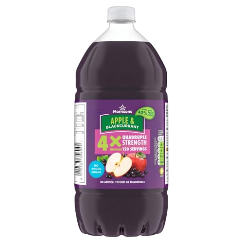 Morrisons Apple & Blackcurrant Quadruple Strength Squash 1.5l