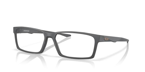Image of Oakley Mens Ox8060 Overhead Rectangular Prescription Eyewear Frames