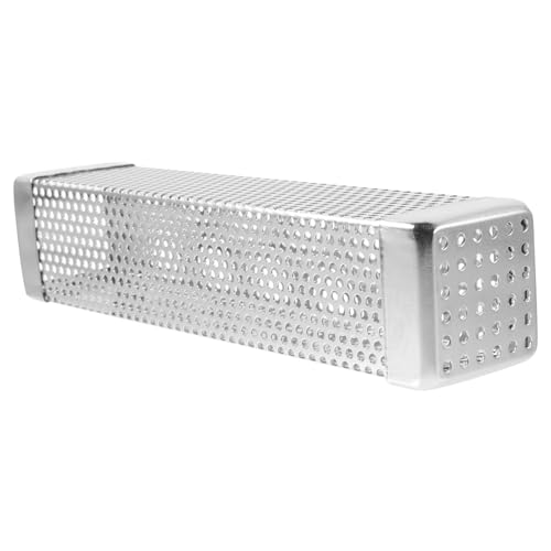 ibasenice Caja Gas Interior carbón Accesorio de Barbacoa Parilla Accesorio de Parrilla al Aire Accesorios de Accesorio para Barbacoa Acero Inoxidable Silver