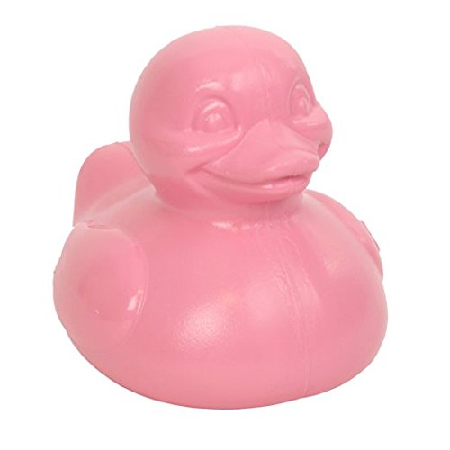 pink and blue rubber ducks