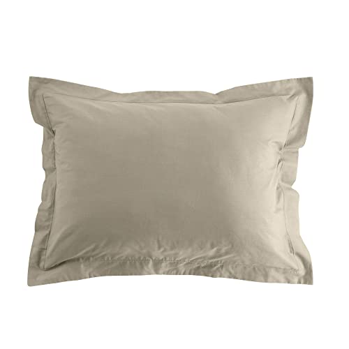 douceur d'intérieur Taie d'Oreiller 50 x 70 Cm 100% Coton Bio Biolina Taupe