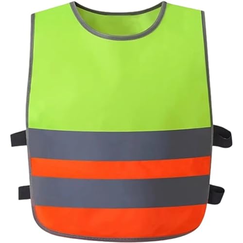Uzztfa Chaleco De Alta Visibilidad para Niños, Chaleco Reflectante, Chaleco De Seguridad De Alta Visibilidad, Chaqueta De Alta Visibilidad para Niños, Chaleco Reflectante