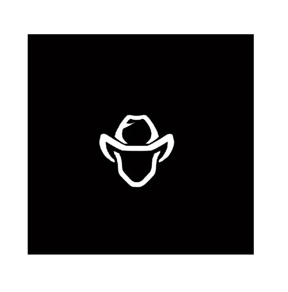 Auto Accessory Cowboy with Hat Vinyl Car Decal Sticker for Car