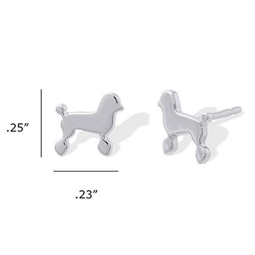 Boma Jewelry Sterling Silver Poodle Dog Stud Earrings4