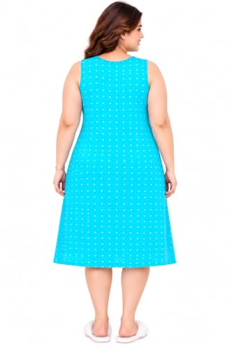 Image of Onekbhalo Women Cotton Night Dress Printed Culf Length Night Gown Short Nighty