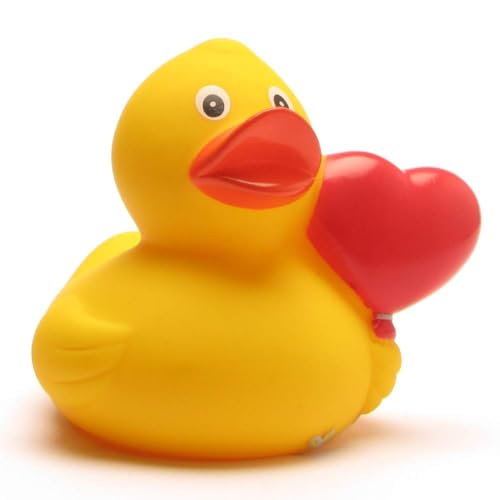 Canard de Bain Ballon Cœur | Canard de bano | Canard de Plastique| L: 8 cm