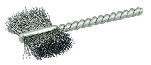 Image of Weiler 21036 7 /8 inch Power Tube Brush, .005 inch Steel Wire Fill, 5 /8 inch Brush Length, Made in The USA (Pack of 10)