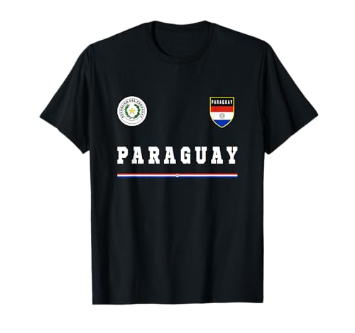 Paraguayan National Pride Tees 0X81W7G52G4 Paraguay Sport/Soccer Jersey Tee Flag Football T-Shirt