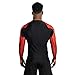 Sanabul Essential Long Sleeve Compression Training Rash Guard for MMA BJJ Wrestling Grappling and No Gi Jiu Jitsu Rashguard - Red, Medium