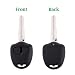 Reemplazo de 2 botones Transponder Car Key Key Case cubierta de control...