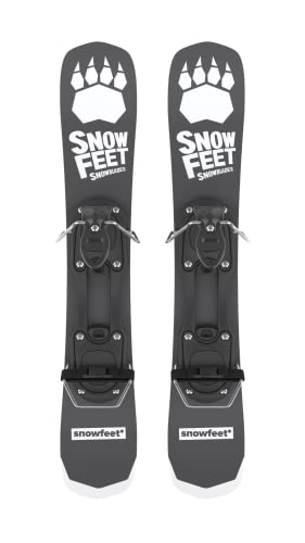 Mini esquís Cortos para Nieve | Snowblades Skiboards | Snowfeet | 65 cm (for Ski Boots | Black) Cover