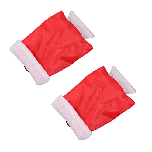 BUTIFULSIC 2pcs Glove Snow Shovel Snow Remover Glove Car Snow Glove Style Scraper Car Ice Snow Shovel Vehicle Snow Auto Tools Snow Removal Ice Shovel Gloves Anti-freezing Abs Red
