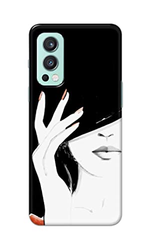Image of PRINTFIDAA Photo of Beautiful Girl Hard Back Cover for OnePlus Nord 2 (5G) Back Cover -(P6) KAT1005