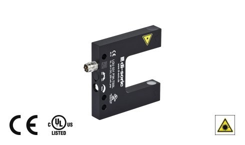 LGU 031 P3K-TSSL | DI-SORIC LIGHT BARRIER, 30MM FORK OPENING, 0.05MM RES, POTENTIOMETER SENS. ADJ.