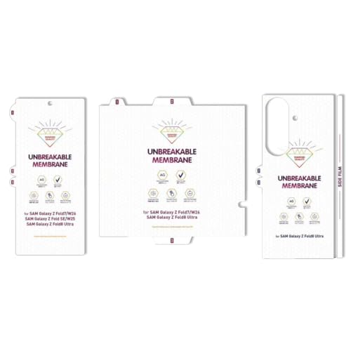 Image of TechTrendz 4 In 1 Matte Screen Guard For Samsung Galaxy Z Fold 8 Ultra (Front + Back + Inside Screen + Hinge Screen Protector) Soft Protective Membrane Screen Protector Compatible With Z Fold 8 Ultra